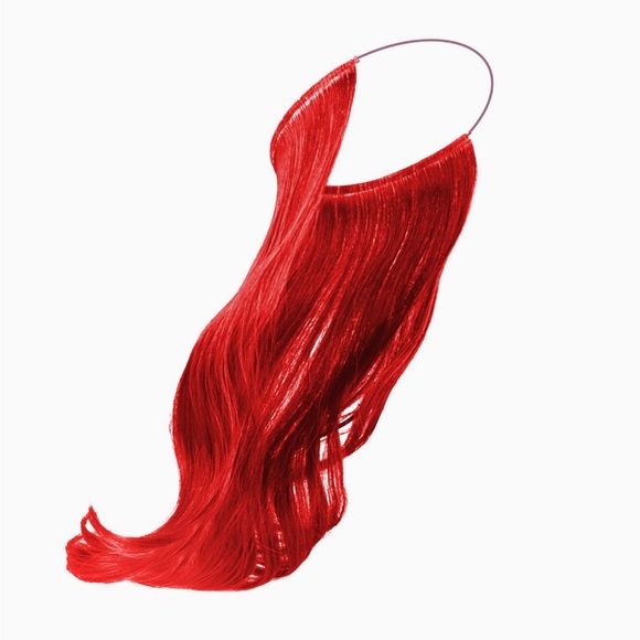 Secret Color Headband Hair Extensions Red NEW - Picture 2 of 5
